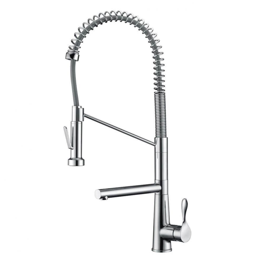 2 Way Spring Pull-down Kitchen Faucet, Chrome