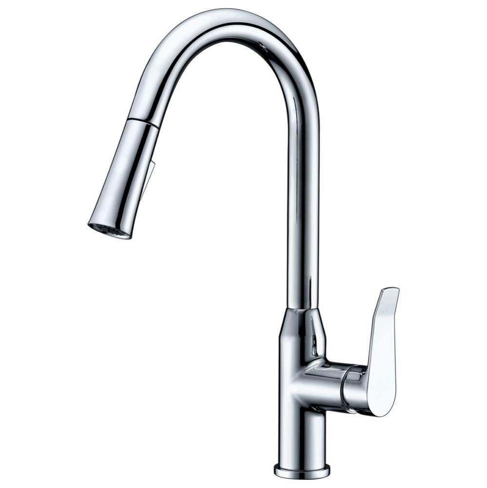 Single-Lever kitchen pull down faucet, Chrome
