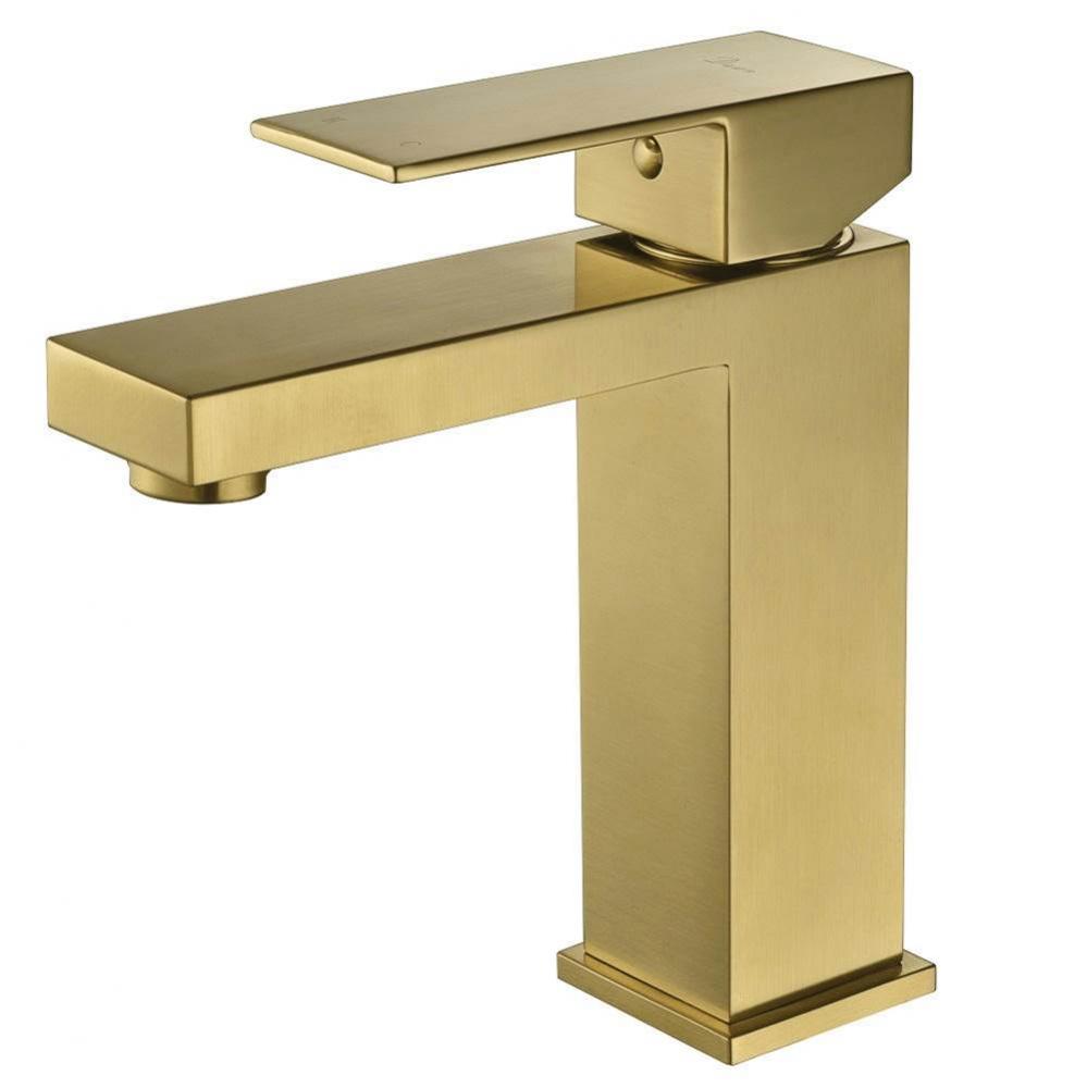 Single-lever lavatory faucet, Matte Gold