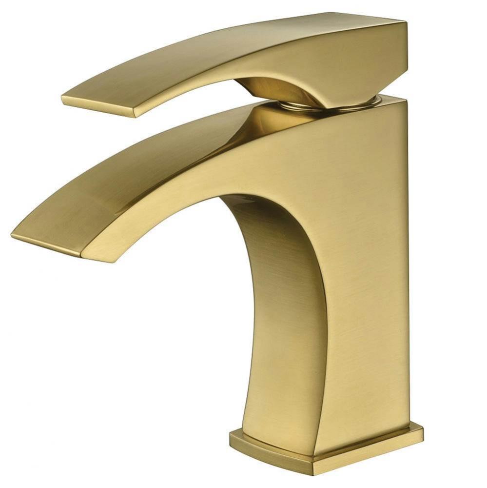 Single-Lever Lavatory Faucet, Matte Gold