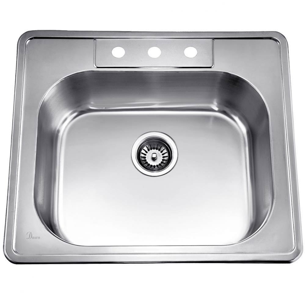 Dawn® ADA Topmount Single Bowl Sink