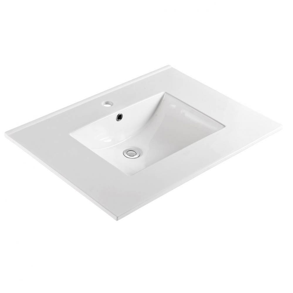 Pure White Ceramic Sink Top