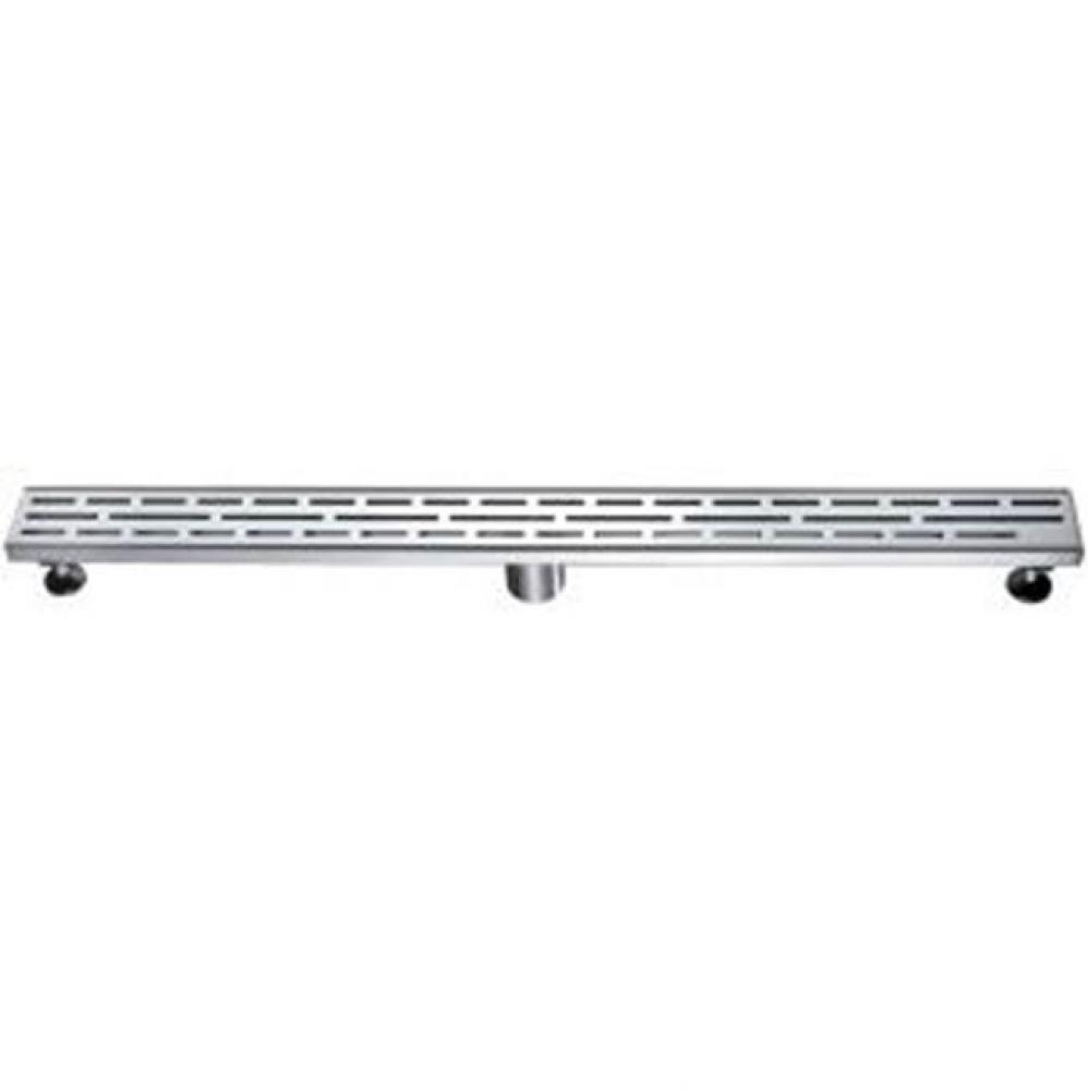 Shower linear drain--14G, 304type stainless steel, matte black finish: 36''Lx3'&apo