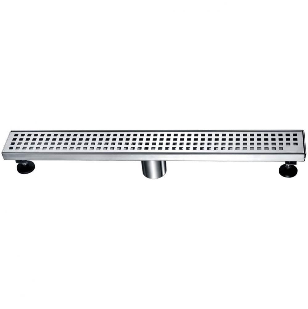 Shower linear drain---14G, 304type stainless steel, matte black finish: 24''Lx3'&ap