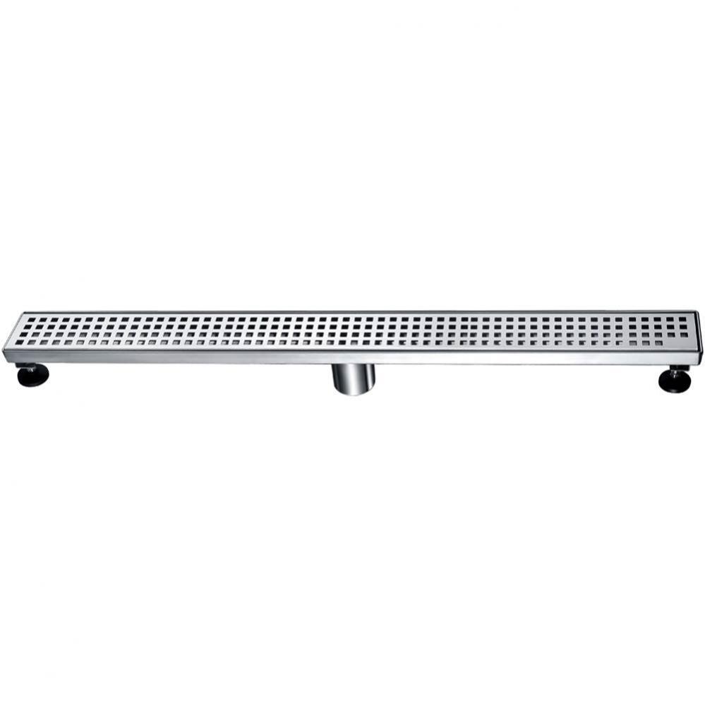 Shower linear drain--14G, 304type stainless steel, matte black finish: 32''Lx3'&apo