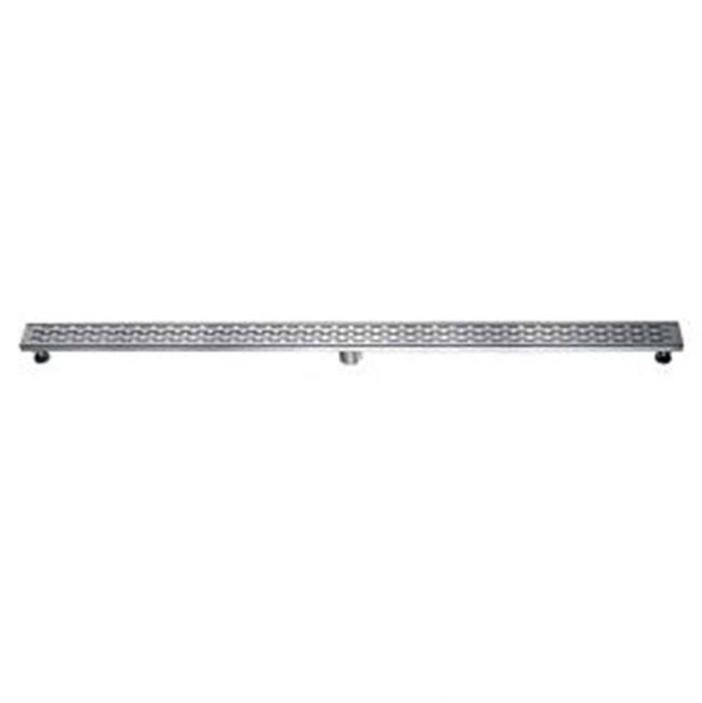 Shower linear drain--14G, 304type stainless steel, matte black finish: 59''L x 3'&a