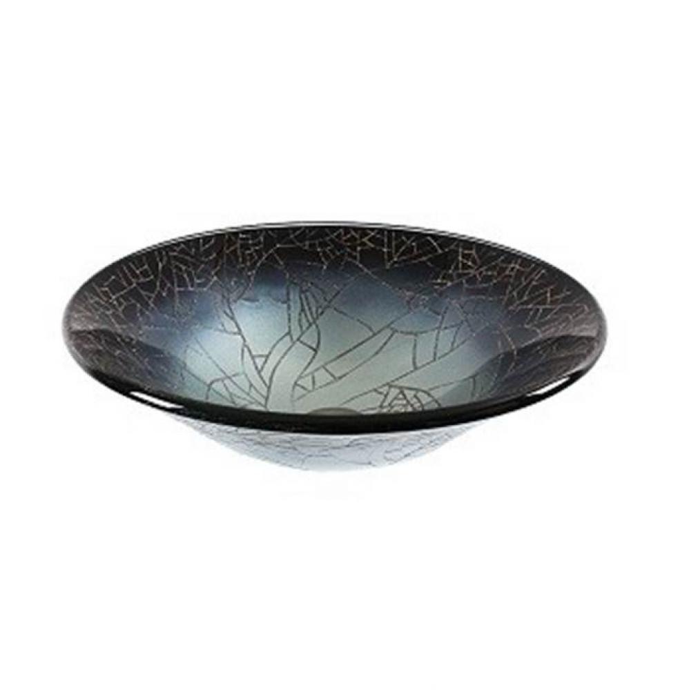 Tempered glass handmade vessel sink-round shape