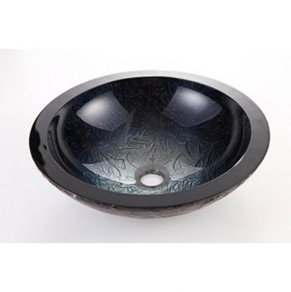 Dawn® Tempered glass handmade vessel sink-round shape