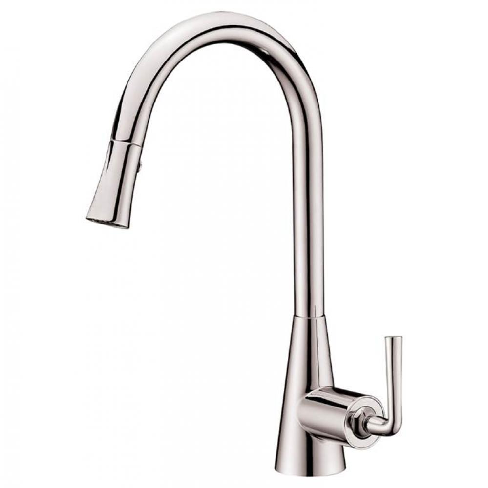 Dawn® Single-lever pull-down spray sink mixer, Brushed Nickel