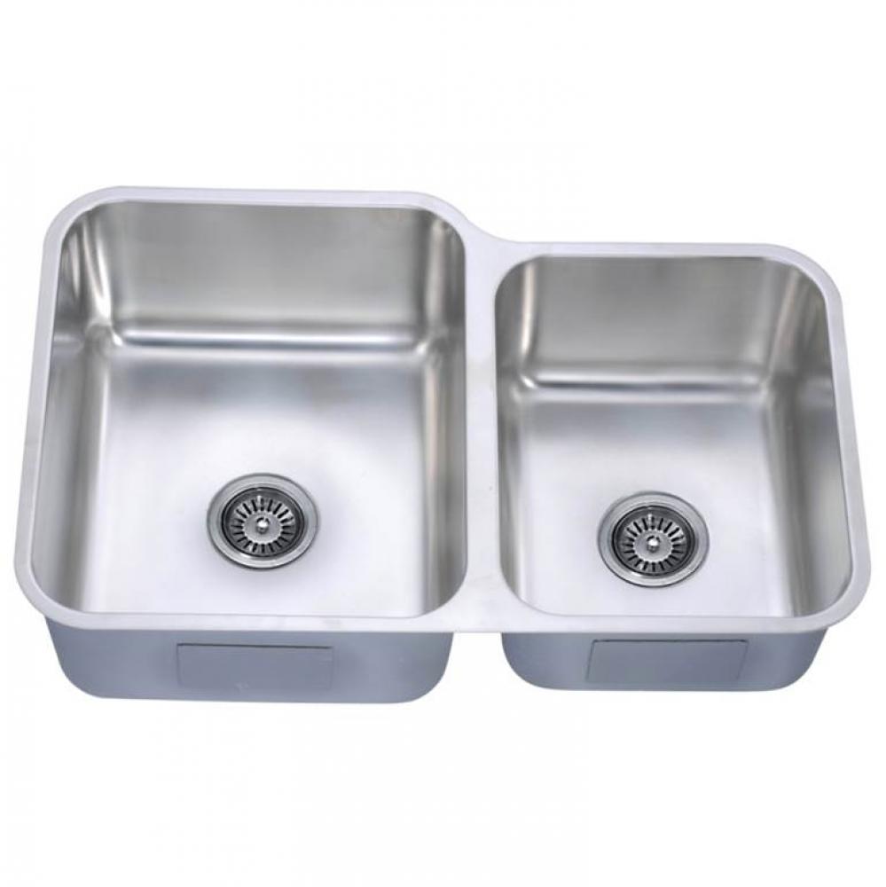 Dawn® Undermount Double Bowl Sink (Small Bowl on Right)