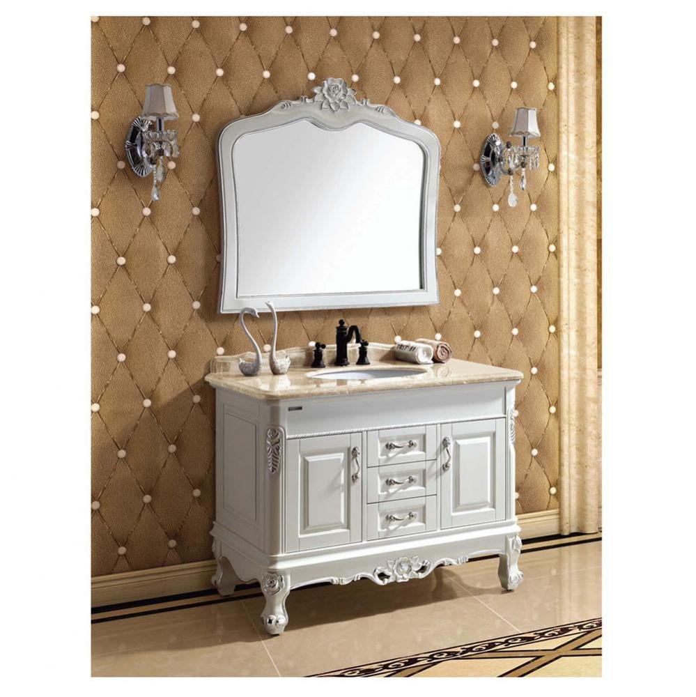Dawn® Vanity Set: Counter Top (RTT432204-01), Cabinet (RTC422232-01), Mirror (RTM390