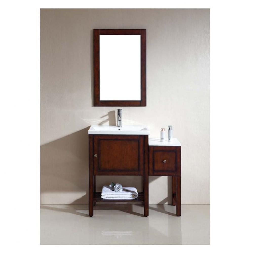 Dawn® Vanity Set: Counter Top (RAT241501-04), Cabinet (RAC231532-04), Side Cabinet (