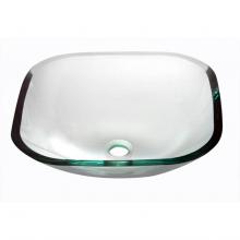 Dawn GVB84001 - Tempered glass wash basin-square shape