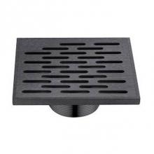 Dawn SYE050504DBR - Shower square drain (screw-in), 304 type stainless steel, Dark Brown Finished, 32''Lx5-3