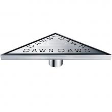 Dawn TDA131004 - Shower triangle drain--14G, 304type stainless steel, polished, satin finish: 14-1/8''L&a
