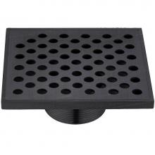 Dawn SRE050504DBR - Dawn® Rhone River Series - Square Shower Drain 5''L Threaded Dark Brown Finished (T