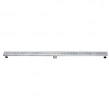 Dawn LRE590304 - Shower linear drain--14G, 304type stainless steel, polished, satin finish: 59''Lx3'