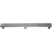 Dawn LRO360304 - Shower linear drain---14G, 304type stainless steel, polished, satin finish: 36''Lx3&apos