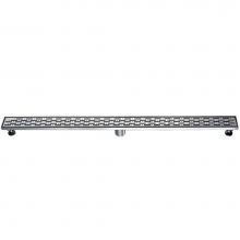 Dawn LRO470304 - Shower linear drain---14G, 304type stainless steel, polished, satin finish: 47''Lx3&apos