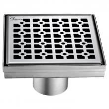 Dawn LVG050504 - Dawn® Views Along The Rive Nile Series - Square Shower Drain 5''L