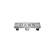 Dawn LDA120304 - Shower square drain -- 14G, 304 type stainless steel, polished satin: 5-1/4''L x 5-1/4&a