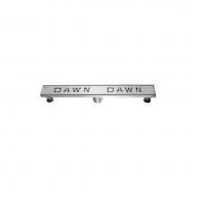 Dawn LDA240304 - Shower linear drain---14G, 304type stainless steel, polished, satin finish: 24''Lx3&apos