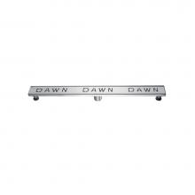 Dawn LDA360304 - Shower linear drain--14G, 304type stainless steel, polished, satin finish: 36''Lx3'