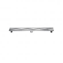 Dawn LGS360304 - Shower linear drain--14G, 304type stainless steel, polished, satin finish: 36''Lx3'