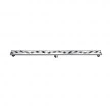 Dawn LGS470304 - Shower linear drain--14G, 304type stainless steel, polished, satin finish: 47''Lx3'