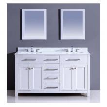 Dawn AAMS-6001 - Dawn® Vanity Set:  Counter Top (AAMT602135-01), Cabinet (AAMC602135-01), & 2 Mirrors