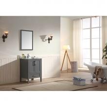 Dawn AARO-2403 - Dawn® Ross Series Dark Grey Vanity set