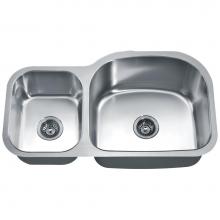 Dawn ASU107L - Dawn® Undermount Double Bowl Sink (Small Bowl on Left)