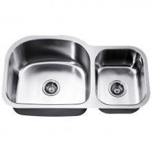 Dawn ASU107R - Dawn® Undermount Double Bowl Sink (Small Bowl on Right)