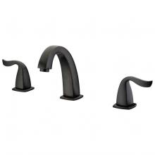 Dawn AB04 1272DBR - Dawn® 3-hole widespread lavatory faucet with lever handles for 8'' centers, Dark Br