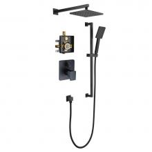 Dawn DSSBR06MB - Big Sur Shower Set, Matte Black