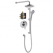 Dawn DSSLE04BN - Lake Tahole Shower Set, Brushed Nickel