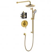 Dawn DSSLE08MAG - Lake Tahole Shower Set, Matte Gold