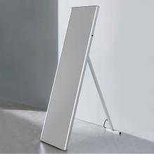 Dawn DLEDL03AS - Dawn® LED Back Light Free Standing Mirror with Matte Aluminum Frame and IR Sensor