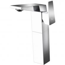 Dawn AB41 1475CPW - Single Lever Tall Square Lavatory Faucet, Chrome & White