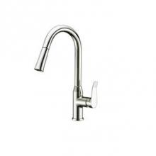 Dawn AB53 3498BN - Single-Lever kitchen pull down faucet, Brushed Nickel