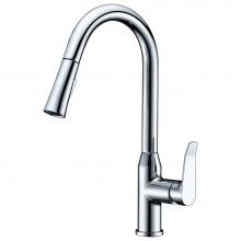 Dawn AB53 3498C - Single-Lever kitchen pull down faucet, Chrome