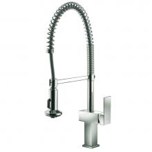 Dawn AB75 3383BN - Single-lever kitchen spring pull out faucet, Brushed Nickel