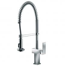 Dawn AB75 3383C - Single-lever kitchen spring pull out faucet, Chrome
