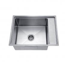 Dawn BSF201710 - Undermount Bar Sink, 18G: 21-5/8''L x 19-3/16''W x 10''D