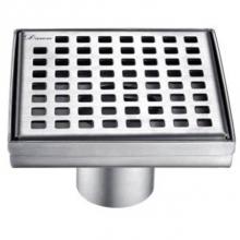 Dawn LBE050504MB - Shower square drain -- 9G, 304 type stainless steel, matte black finish: 5-1/4''L x 5-1/