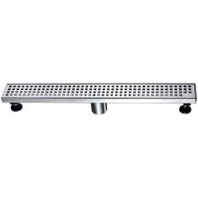 Dawn LBE240304MB - Shower linear drain---14G, 304type stainless steel, matte black finish: 24''Lx3'&ap