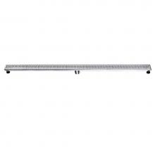 Dawn LBE590304MB - Shower Linear drain-14G 304 type stainless steel, matte black finish: 59''Lx3'Wx3-1