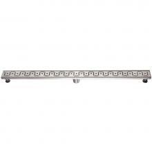 Dawn LCI470304 - Shower linear drain--14G, 304type stainless steel, polished, satin finish: 47''L x 3&apo