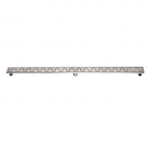 Dawn LCI590304 - Shower linear drain--14G, 304type stainless steel, polished, satin finish: 59''L x 3&apo