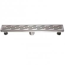 Dawn LHG240304MB - Shower linear drain---14G, 304type stainless steel, matte black finish: 24''Lx3'&ap